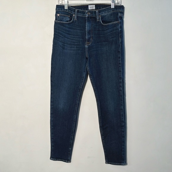 HUDSON Barbara High-Waisted Super Skinny Ankle Stretch Denim Jean Daze Wash  31 - Picture 2 of 16